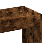vidaXL Buffet haut chêne fumé 92x33x140 cm bois d'ingénierie