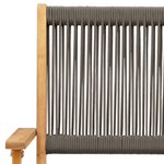 vidaXL Chaises de jardin pliables lot de 8 gris bois d'acacia massif