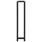 vidaXL Porte-serviette Noir 12 5x12 5x60 cm Fer
