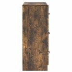 vidaXL Armoire à tiroirs Chêne fumé 66 x 34 5 x 87 cm