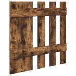 vidaXL Porte-manteau mural avec stockage avec miroir Chêne fumé 100 x 10 x 100 cm