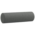 vidaXL Ensemble de canapés 4 Pièces coussins gris foncé tissu