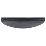 vidaXL Tapis d'escalier auto-adhésifs 10 Pièces noir 56x17x3 cm