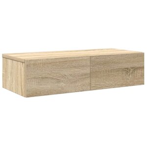 vidaXL Étagère murale avec tiroirs chêne sonoma bois d'ingénierie