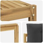 vidaXL Ensemble de canapés d'extérieur 9 pc Blanc et anthracite