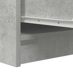 vidaXL Buffet gris béton 29 5x34x76 cm bois d'ingénierie
