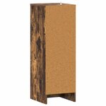 vidaXL Meuble à chaussures Chêne fumé 32x35x92 cm Bois d'ingénierie