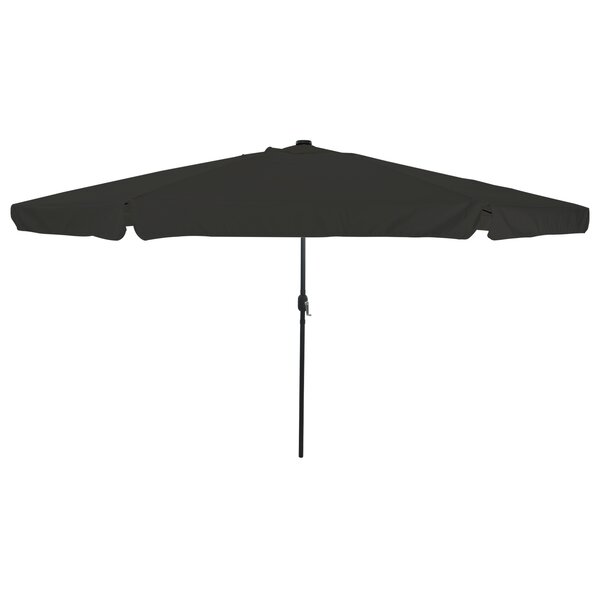 Parasol de jardin vidaXL avec des lumières LED ø395x245 cm Noir