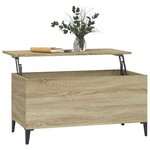 vidaXL Table basse Chêne sonoma 90x44 5x45 cm Bois d'ingénierie