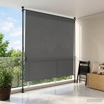 vidaXL Store Roulant Extérieur Gris clair 100 x 270 cm