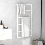 vidaXL Porte-serviettes Blanc 60x10x116 cm Acier
