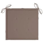 vidaXL Chaises de jardin avec coussins lot de 6 Bois d'acacia massif