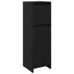 vidaXL Meuble de Salle de Bain avec tiroir Chêne noir 30 x 30 x 95 cm