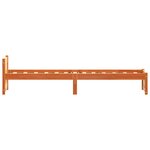 vidaXL Cadre de lit Marron cire 90 x 200 cm Bois massif en pin