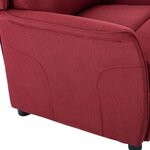 vidaXL Fauteuil inclinable Rouge bordeaux 67.5 x 93.5 x 101.5 cm tissu