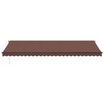 vidaXL Auvent rétractable automatique marron 600x350 cm
