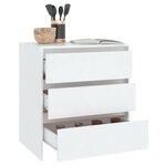 vidaXL Buffet Blanc 70x41x75 cm Bois d'ingénierie