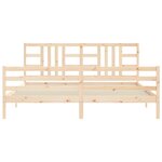 vidaXL Cadre de lit sans matelas 200x200 cm bois massif