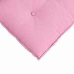 vidaXL Coussin de Dos Rose 100 x 19 x 50 cm tissu