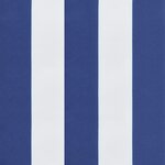 vidaXL Coussin de palette rayures bleues et blanches tissu