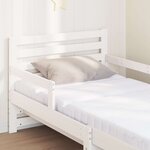 vidaXL Cadre de lit avec matelas Blanc 80 x 200 cm Pin massif