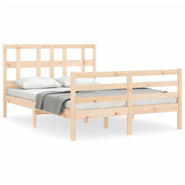 vidaXL Cadre de lit sans matelas 120x200 cm bois massif