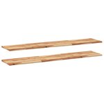 vidaXL Étagères flottantes 2 Pièces 160x30x2 cm acacia massif à l'huile