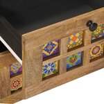 vidaXL Buffet Naturel 40 x 33 x 75 cm Bois de mangue massif