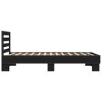 vidaXL Cadre de lit sans matelas noir 75x190 cm