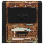 vidaXL Table de chevet multicolore 40x35x40 cm bois de récupération