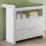 Lit bébé 70 x 140 cm + commode à langer + armoire