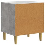 vidaXL Cabinet de chevet Gris béton 43 x 34 5 x 48 cm