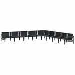 vidaXL Ensemble de canapé de jardin 9 Pièces Anthracite Acier
