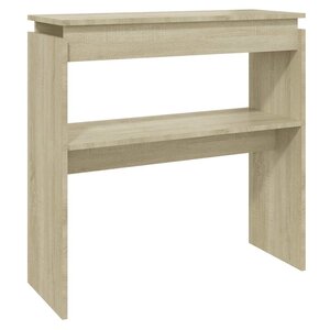 vidaXL Table console chêne sonoma 80x30x80 cm bois d'ingénierie
