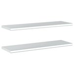 vidaXL Étagères murales 2 Pièces 100x30x3 cm argenté acier inoxydable