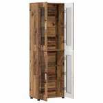 vidaXL Haut Armoire avec étagère FLORIN Bois ancien 60 x 35 x 182 cm