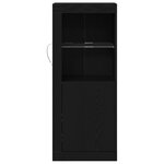 Buffet vidaXL avec lumières LED Chêne noir 41x37x100 cm