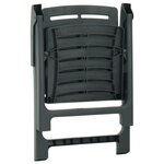vidaXL Ensemble de bistro pliable 3 Pièces Plastique Vert