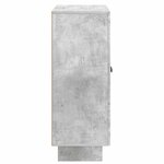 vidaXL Buffet Gris béton 66 x 34 5 x 90 cm Bois d'ingénierie