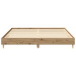 vidaXL Cadre de lit sans matelas chêne artisanal 180x200 cm