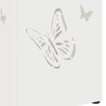 vidaXL Porte-parapluies Blanc Métal Standard Durable Porte-parapluies