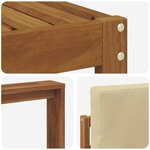vidaXL Ensemble de canapés d'extérieur 8 Pièces Naturel et Beige