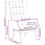 vidaXL Chaise de relaxation Jaune moutarde Tissu