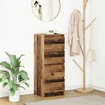 vidaXL Buffet vieux bois 37 5x35x99 cm bois d'ingénierie