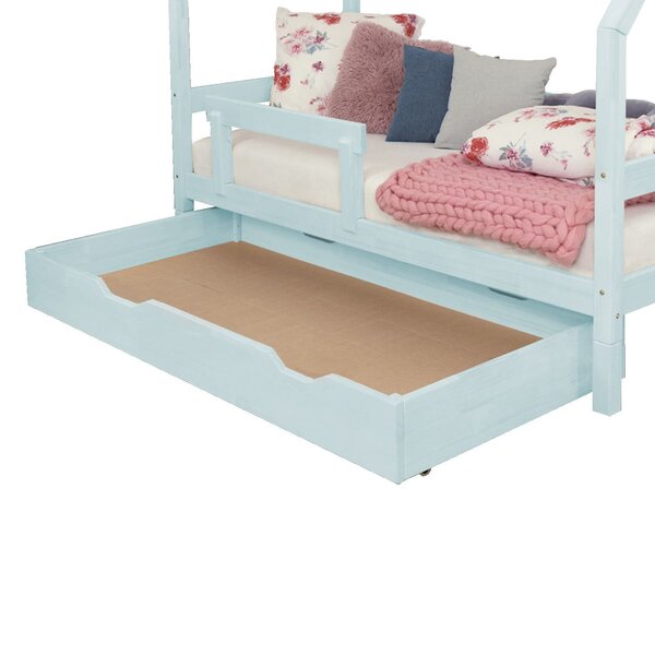 Tiroir de lit 90 x 160 BUDDY - bleu clair