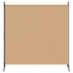 vidaXL Paravent 4 panneaux Beige 525 x 180 cm Tissu