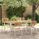 vidaXL Ensemble de salle à manger pour jardin 5 Pièces