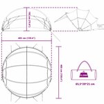 vidaXL Dôme de piscine Transparent 405 x 405 x 192 cm PVC