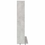 vidaXL Armoire à CD Gris béton 100x23x89 5 cm Bois d’ingénierie