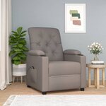 vidaXL Fauteuil inclinable électrique Taupe Tissu